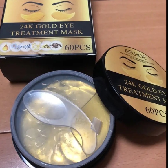 🆕 24K Golden Eye Masks, Hydrating Under Eye Patches, Collagen Hyaluronic Acid - Picture 7 of 8